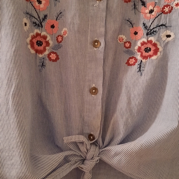 Dex Embroidered Button Down Shirt - Picture 4 of 5